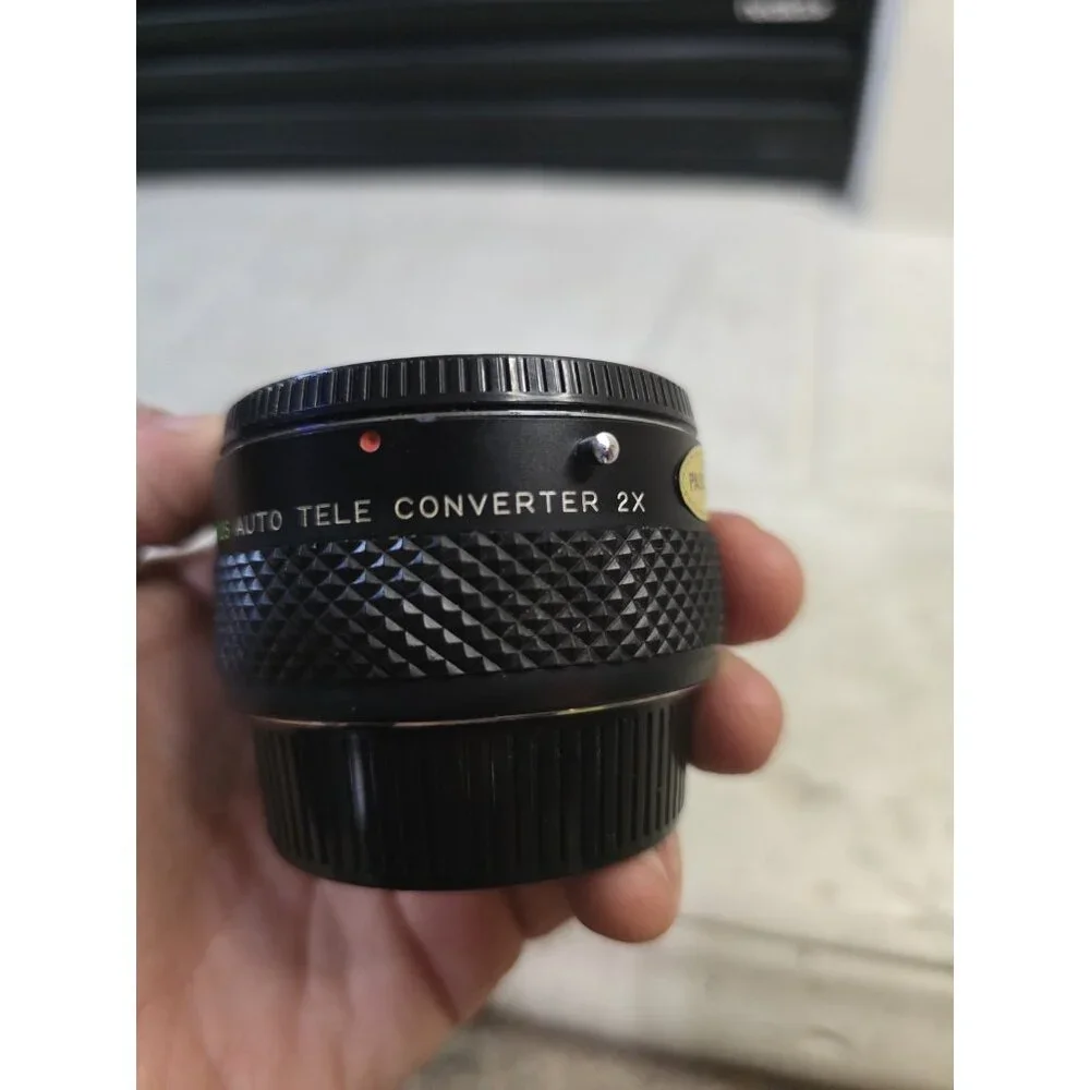 Vintage 1980's YUS Auto Tele Converter For Yashica Bayonet 2X Lens W Case